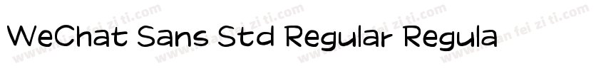 WeChat Sans Std Regular Regular字体转换